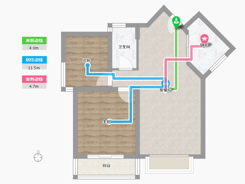 河北省-石家庄市-旭东-75.00-户型库-动静线