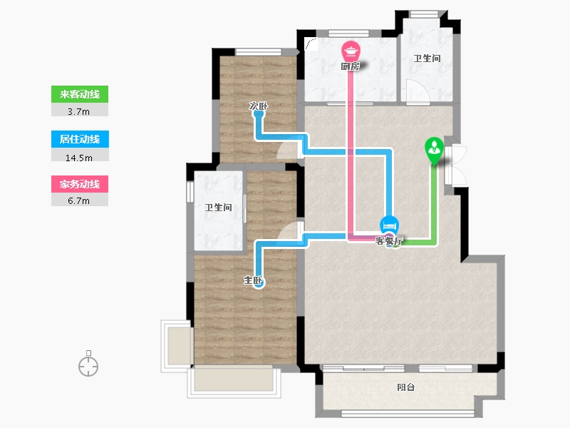 安徽省-合肥市-华侨城-95.00-户型库-动静线