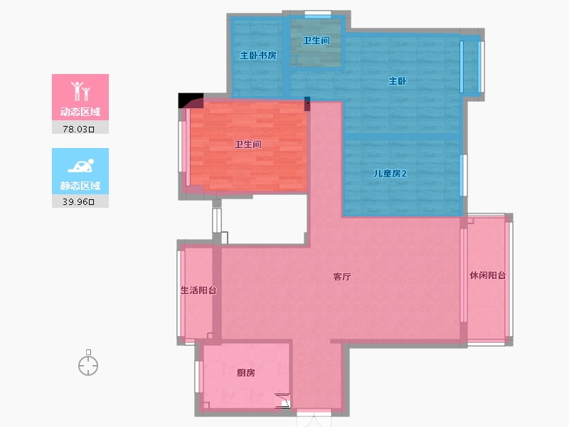 湖南省-益阳市-领仕汇-105.44-户型库-动静分区