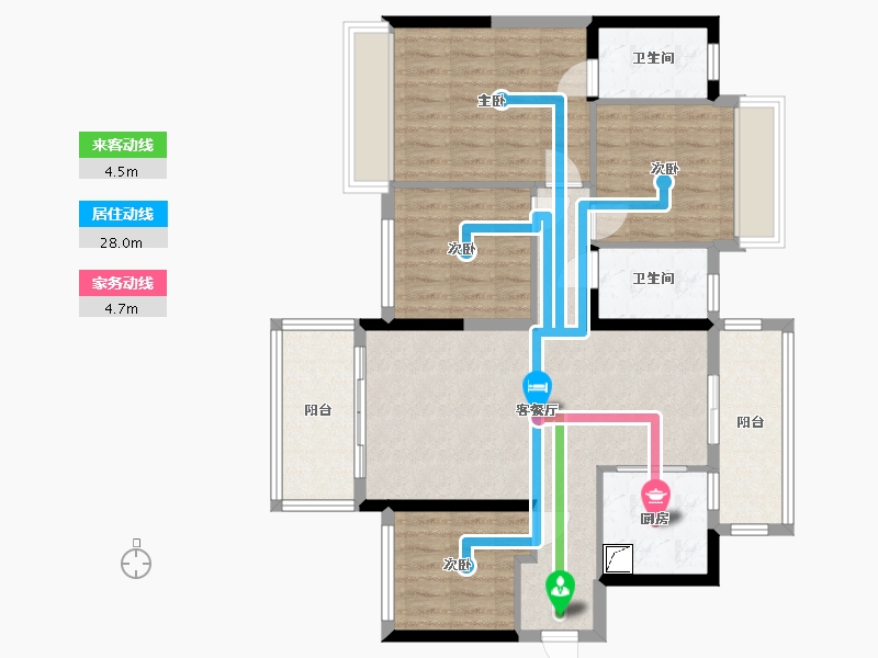 广西壮族自治区-南宁市-龙光玖誉湖庆湖组团-97.00-户型库-动静线