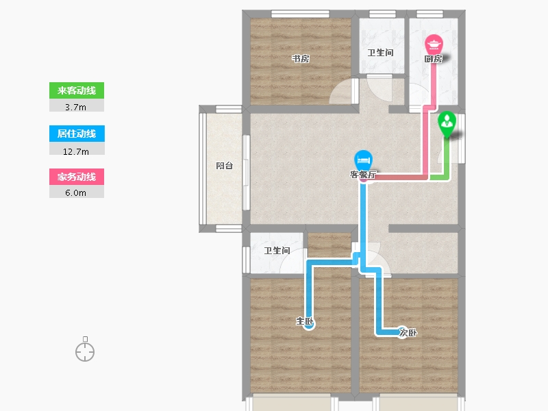 河南省-濮阳市-荣域花果园二期天鹅堡品鉴中心-82.00-户型库-动静线