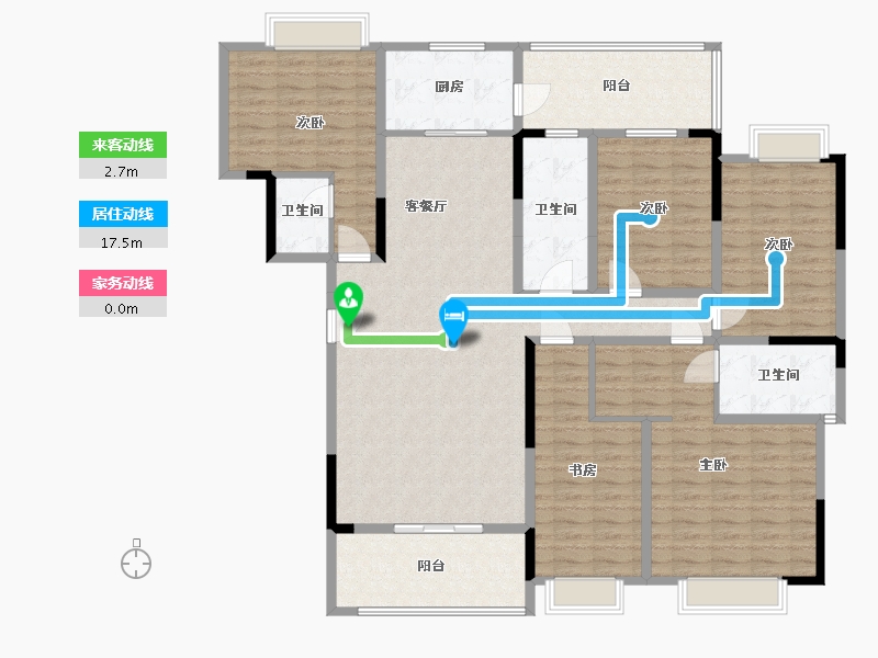 广西壮族自治区-百色市-鼎盛新城-145.00-户型库-动静线