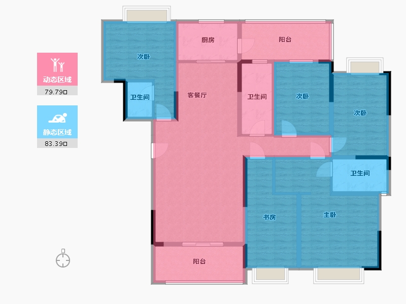 广西壮族自治区-百色市-鼎盛新城-145.00-户型库-动静分区