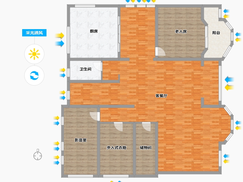 山东省-临沂市-佳和花园(王庄路)-450.00-户型库-采光通风