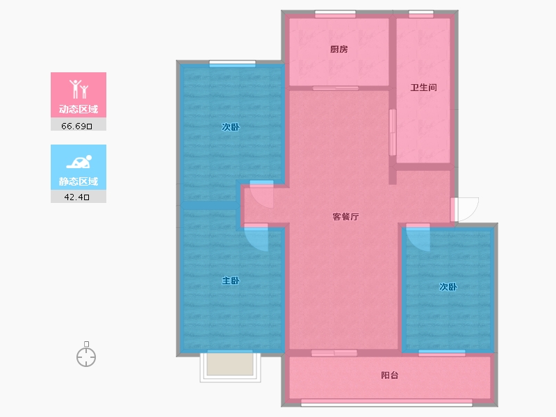 山东省-菏泽市-林屯-116.00-户型库-动静分区