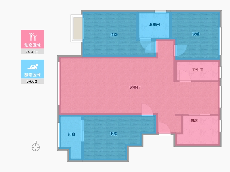 山东省-滨州市-aaaa-125.00-户型库-动静分区