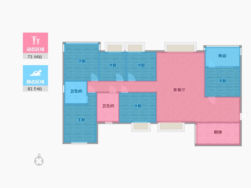 广东省-珠海市-君怡-190.00-户型库-动静分区