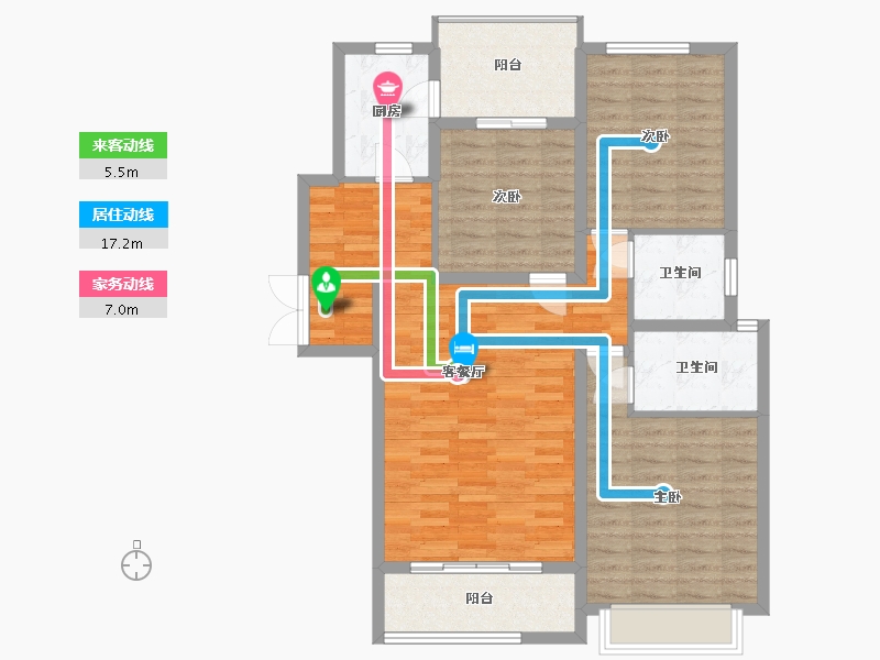 河南省-濮阳市-滨湖湾-131.00-户型库-动静线