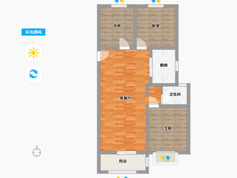 山西省-太原市-红星紫御半山-79.00-户型库-采光通风