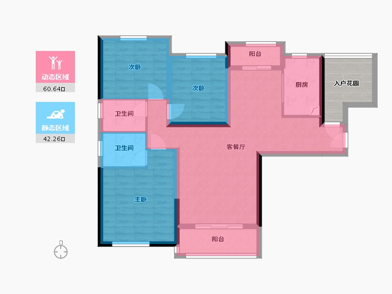 湖南省-长沙市-湘熙水郡-101.00-户型库-动静分区