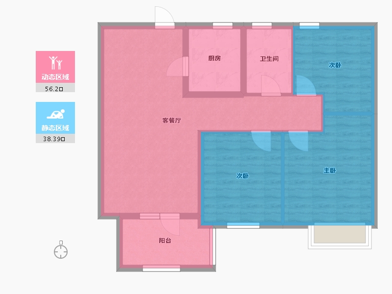 山东省-威海市-悦海锦府-85.00-户型库-动静分区