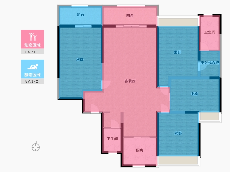 河南省-三门峡市-锦园-155.00-户型库-动静分区