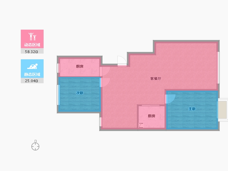 山东省-烟台市-文峰苑-100.00-户型库-动静分区