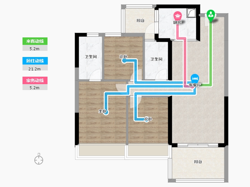 广东省-湛江市-汇锦轩-89.00-户型库-动静线