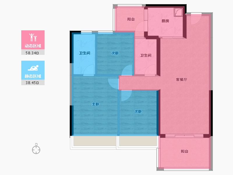 广东省-湛江市-汇锦轩-89.00-户型库-动静分区