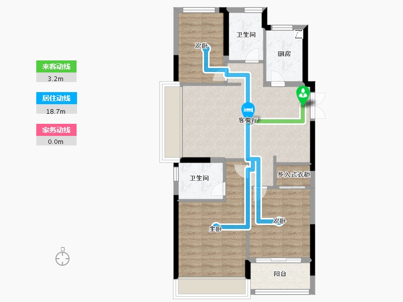 浙江省-温州市-望宸里-73.53-户型库-动静线