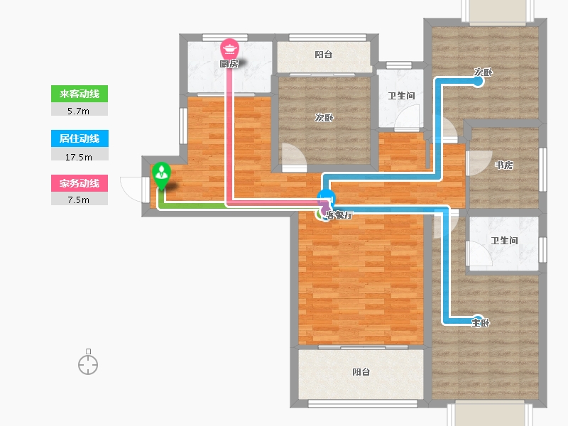 福建省-漳州市-海西如意城-117.80-户型库-动静线