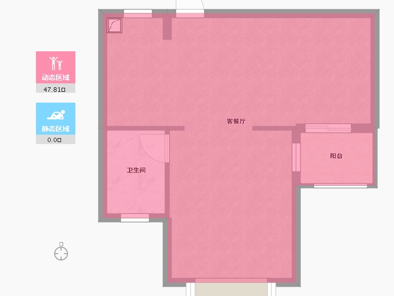 浙江省-杭州市-融创森与海之城-59.00-户型库-动静分区