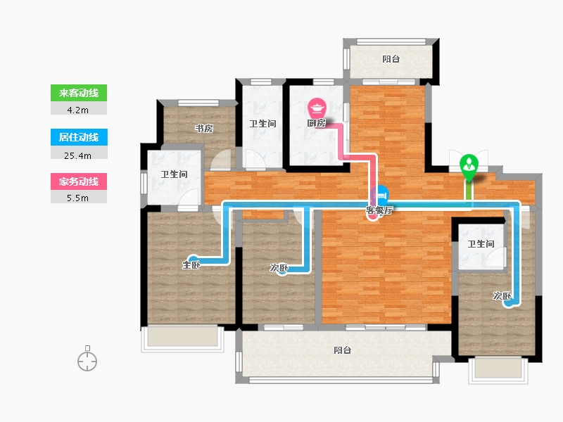 河南省-安阳市-建业世和府北园-150.00-户型库-动静线