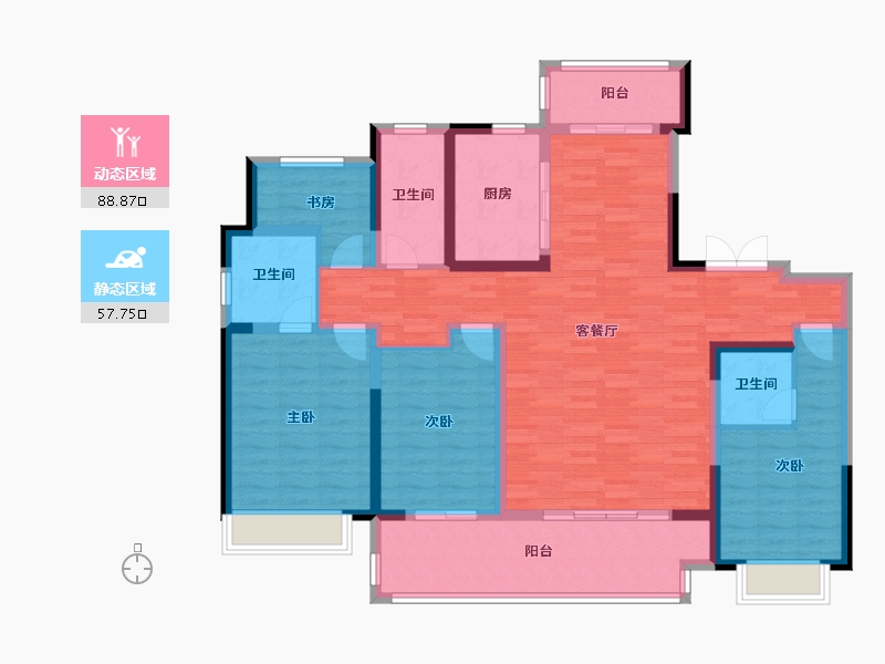 河南省-安阳市-建业世和府北园-150.00-户型库-动静分区