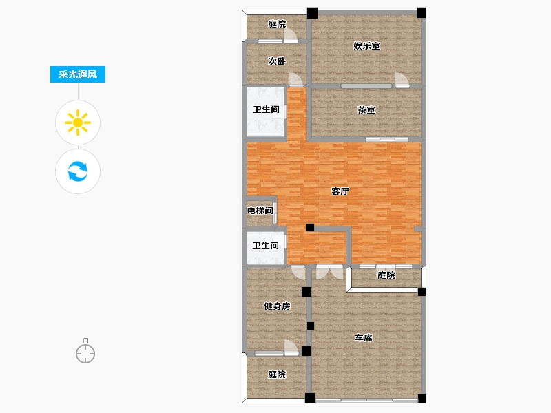 辽宁省-营口市-林昌天铂-460.00-户型库-采光通风