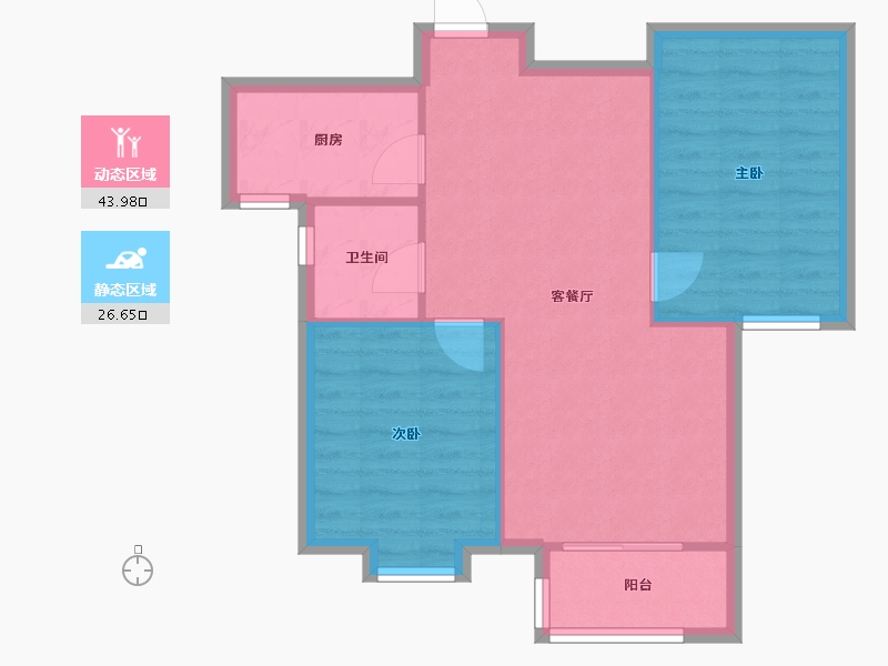 河北省-石家庄市-大谈裕园-64.59-户型库-动静分区