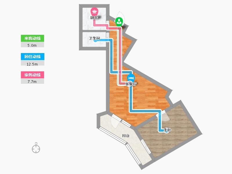 北京-北京市-八角北里-38.00-户型库-动静线