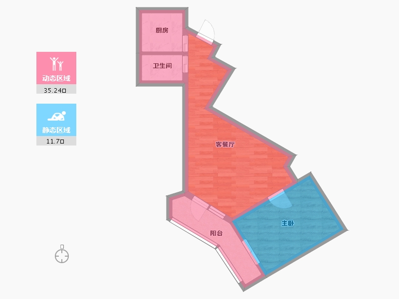 北京-北京市-八角北里-38.00-户型库-动静分区