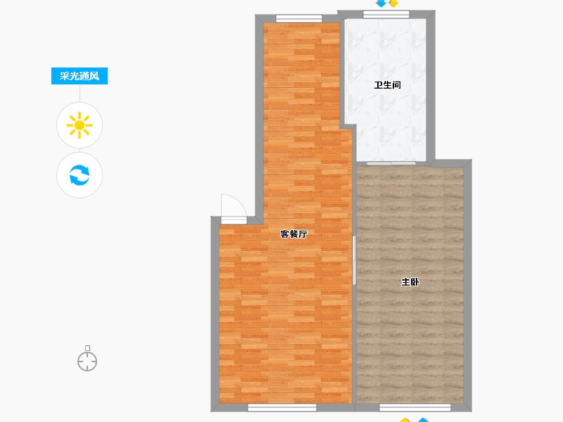 湖南省-长沙市-湘绣城-75.00-户型库-采光通风