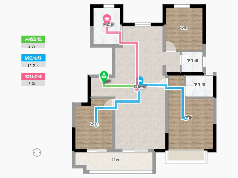 山东省-济南市-中梁云山和院-103.00-户型库-动静线