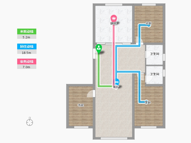 辽宁省-锦州市-城市之光-130.00-户型库-动静线