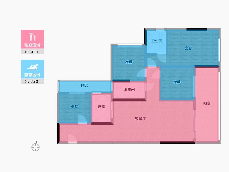 广西壮族自治区-河池市-都安天润府-77.76-户型库-动静分区