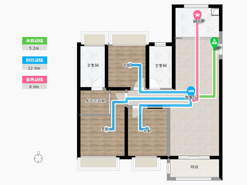 海南省-海口市-宝龙城-92.39-户型库-动静线