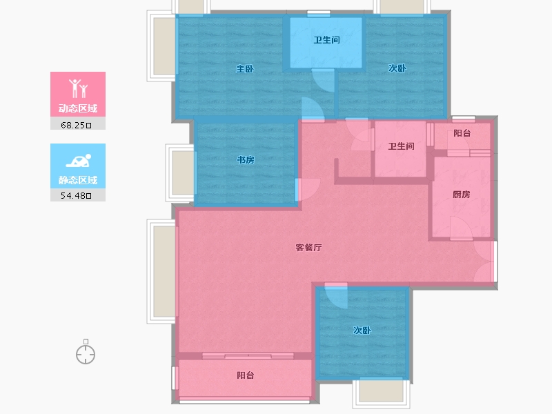 四川省-成都市-天府公园未来城-121.01-户型库-动静分区