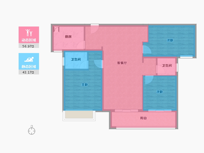 河南省-濮阳市-建业璞园-90.00-户型库-动静分区