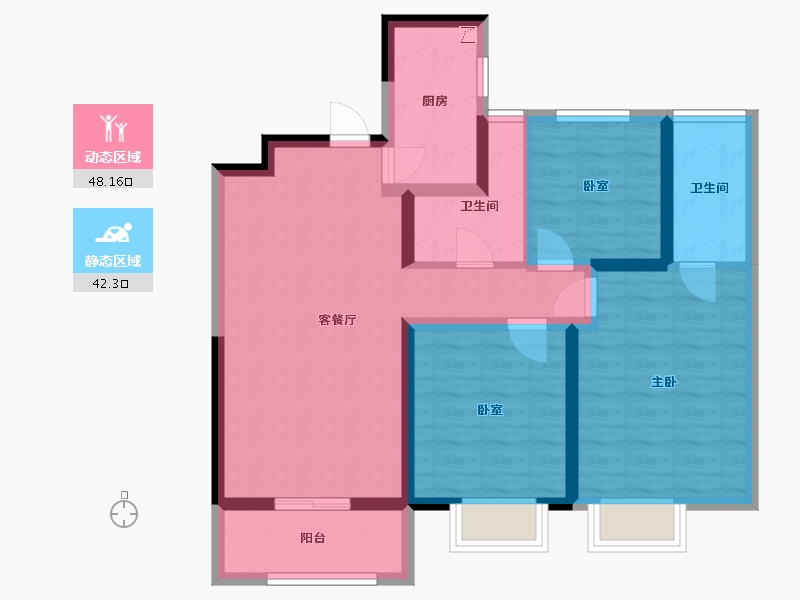 山西省-运城市-五洲芳华-90.47-户型库-动静分区