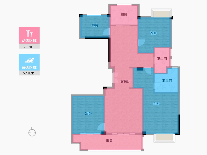 浙江省-嘉兴市-海州名苑-127.00-户型库-动静分区