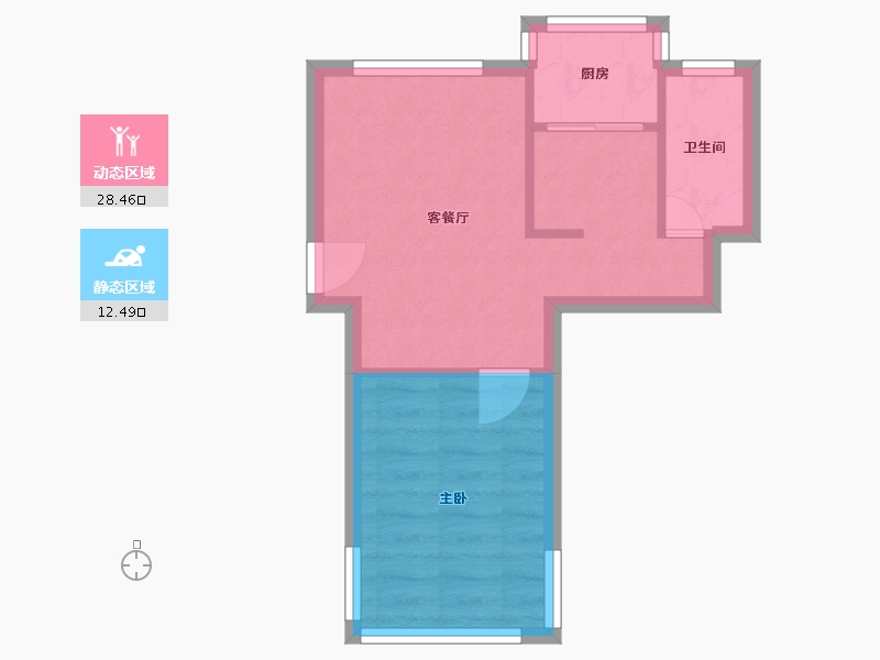 上海-上海市-天宝恬苑-60.00-户型库-动静分区