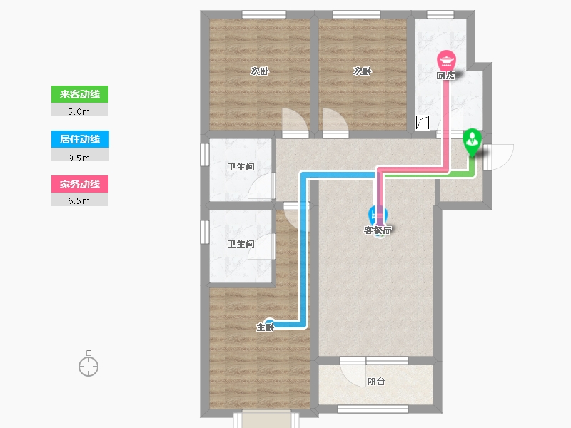 河北省-邢台市-紫御澜庭-92.00-户型库-动静线