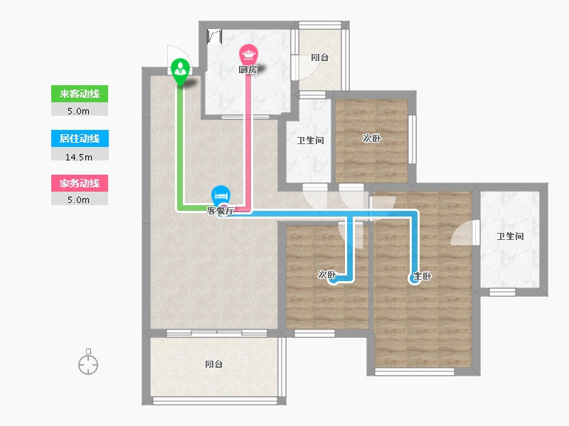 河北省-邯郸市-美的果园里-101.00-户型库-动静线