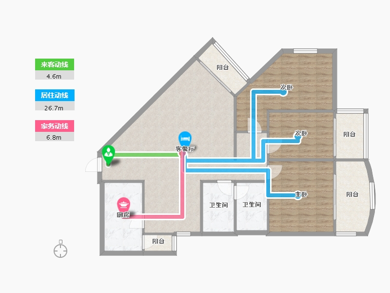 四川省-成都市-祥福苑-120.00-户型库-动静线