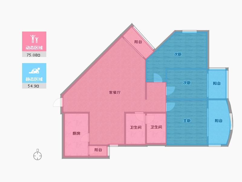 四川省-成都市-祥福苑-120.00-户型库-动静分区