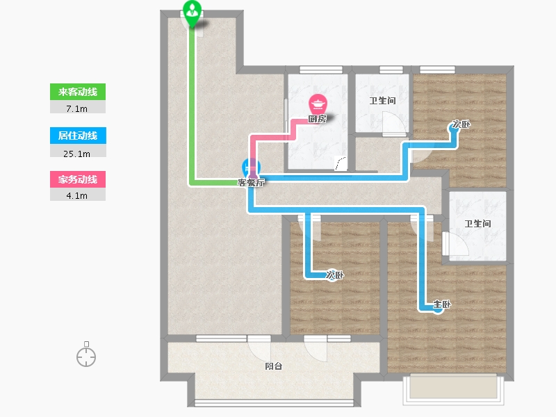 山东省-青岛市-新城云樾晓院-118.00-户型库-动静线