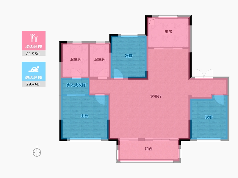 河南省-驻马店市-皇家阑台-138.00-户型库-动静分区