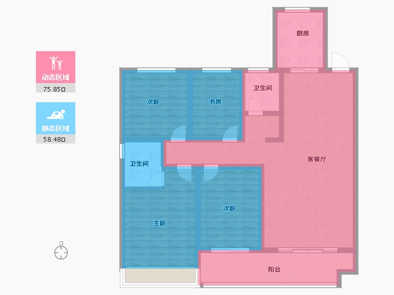 山东省-菏泽市-嘉和城-120.00-户型库-动静分区