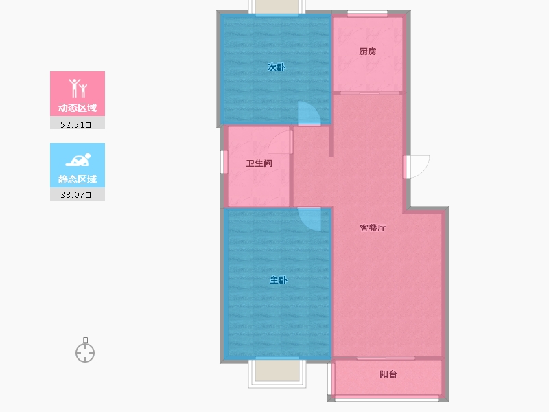 山东省-青岛市-天怡景园-83.18-户型库-动静分区