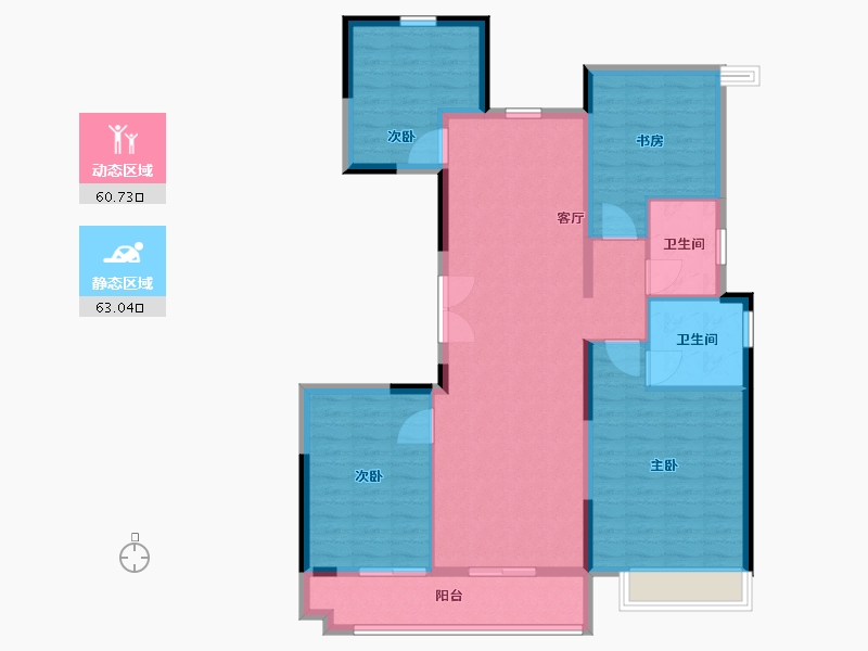 山东省-滨州市-富力城-112.00-户型库-动静分区