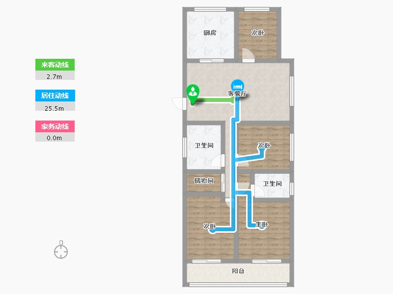 浙江省-温州市-横渎绣苑-105.00-户型库-动静线