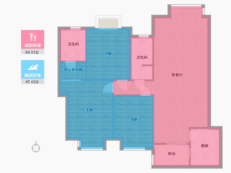 四川省-成都市-南延新苑-106.00-户型库-动静分区