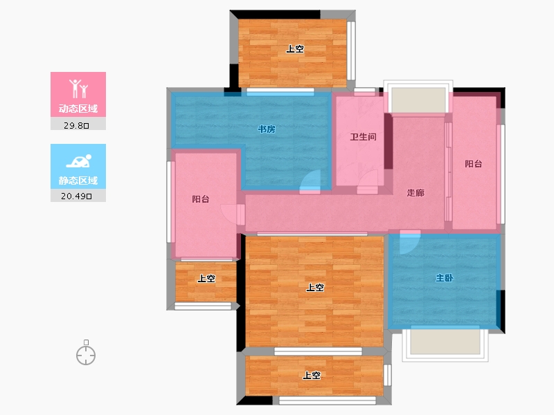 贵州省-黔西南布依族苗族自治州-富康·樾山府-173.00-户型库-动静分区